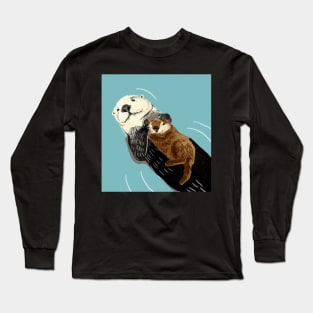 Mother sea otter Long Sleeve T-Shirt